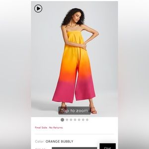 Aleka Ombre Strapless Wide Leg Jumpsuit from FTF